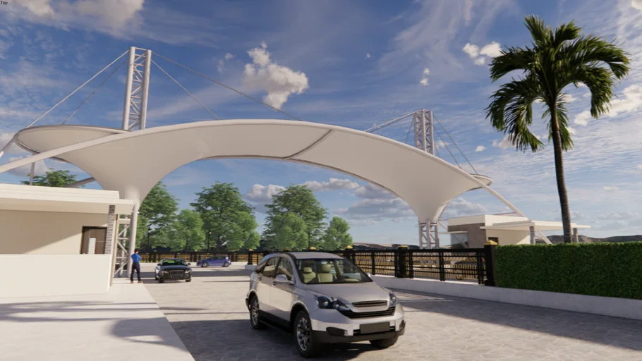 TENSILE ENTRANCE STRUCTURE